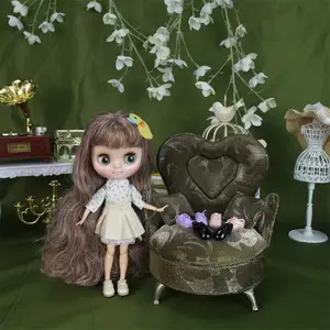 DBS middie blyth Patent leather shoes Suitable for normal doll, 22cm middle doll, OB11 gift for girl