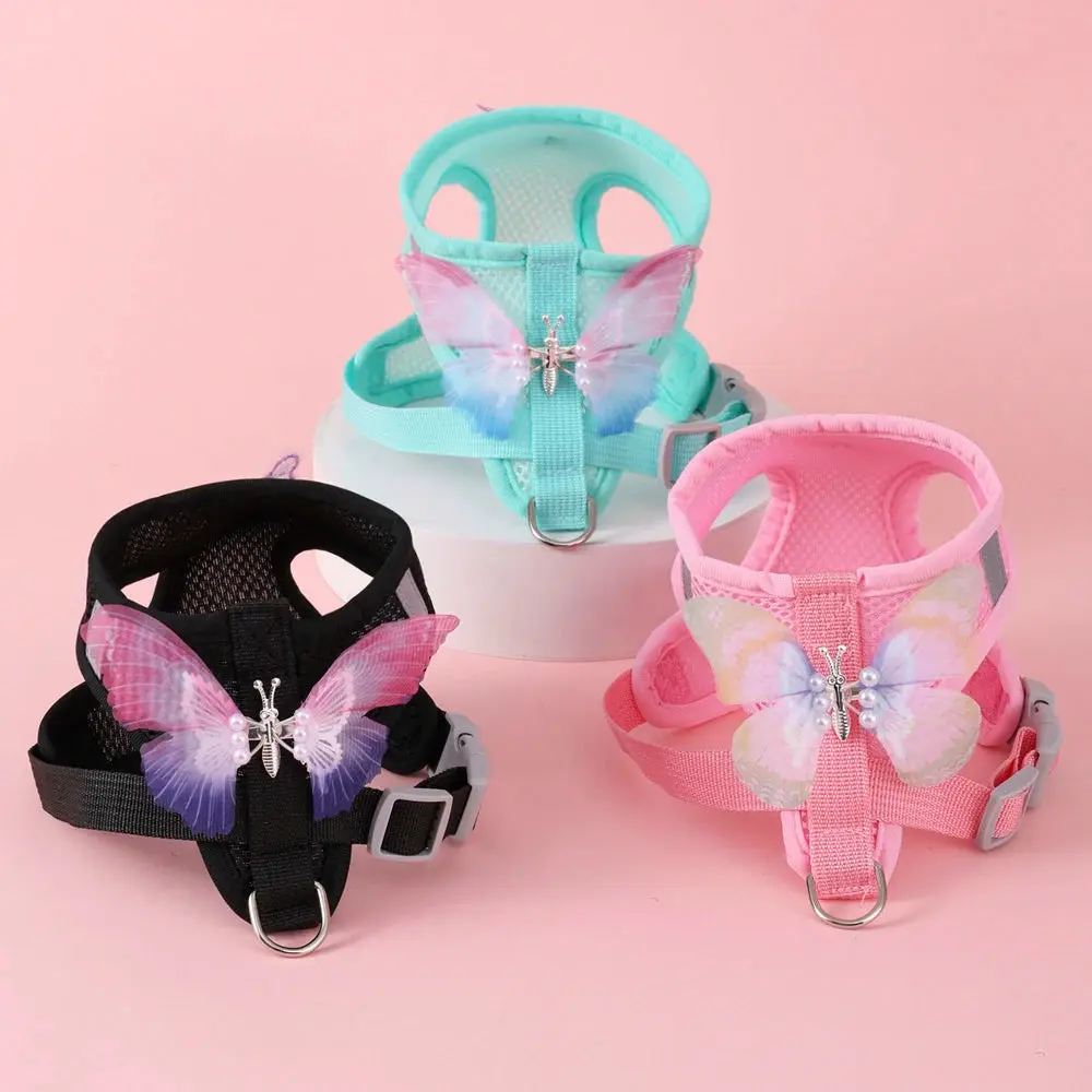 Butterfly Vest Harness Breathable Cute Small Dog Cat Puppy Safe Nylon