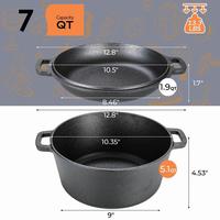 Pot (5.1QT) And Lid As A Skillet (1.9QT) 