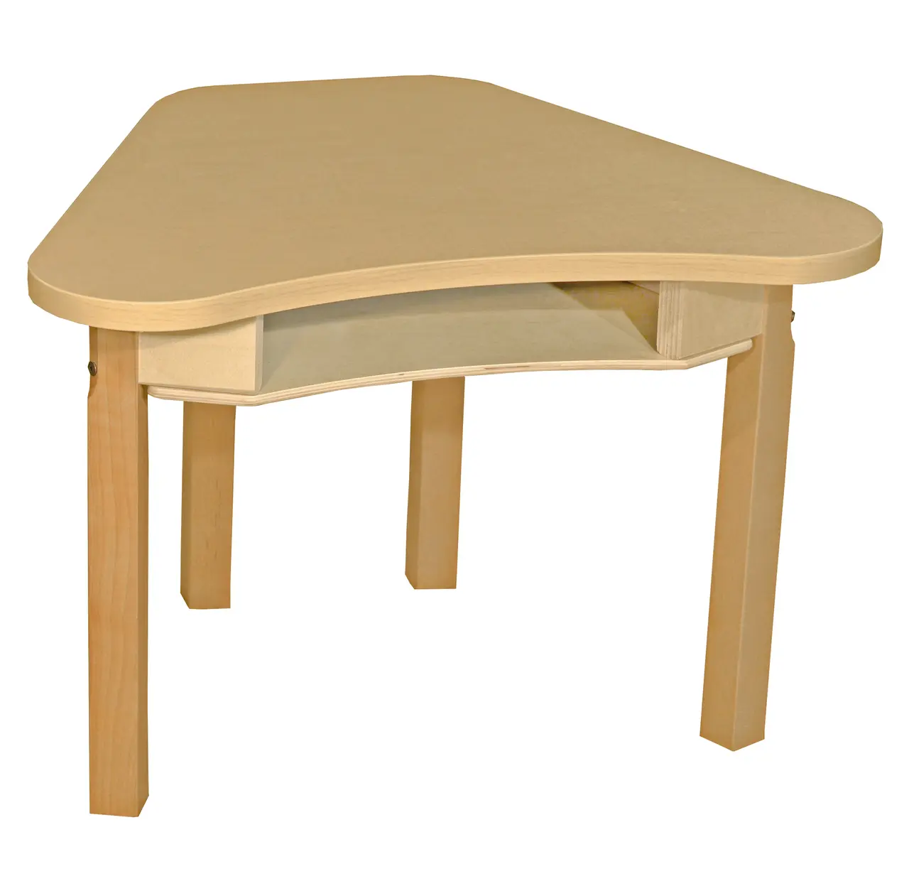Wood Designs Mobile Synergy High Pressure Laminate Office Desk - 24x30in Deep Desk with Hardwood Legs, Engineered Wood, Rounded Edges, Deep Compartment Storage, Wheels, for Classroom Use, Assembly Required (Model HPL2430DSKC16C6), 24 X 30 In.