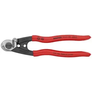 KNIPEX (95 61 190 SBA) 7-1/2" Wire Rope Shears KNIPEX (95 61 190 SBA) 7-1/2" Wire Rope Shears