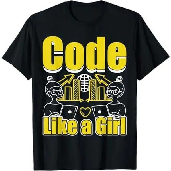 Code Like A Girl Funny Computer Programming T-Shirt