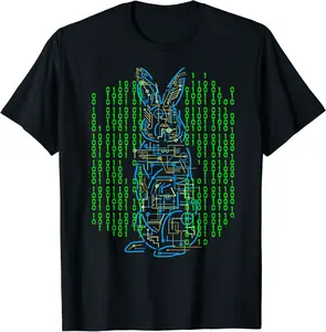 Easter T Shirt Binary Bunny Electric Rabbit Computer Coding - Diegoort Shop 68B07PH48FZ4