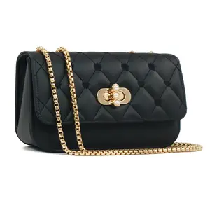 Fashionable Women's Small Square Bag, Diamond Pattern Shoulder Chain Bags for Women, Cell Phone Purse Elegant Crossbody  Antitheft Bag for Women