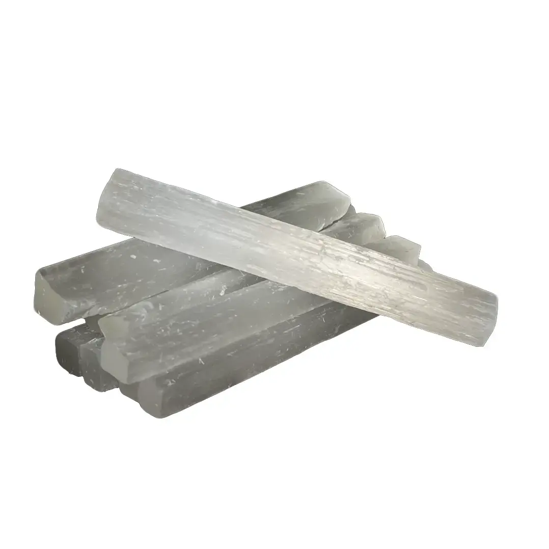 Crystal Reign Boutique Selenite Bundle - 4 Natural Selenite Pieces for Home Decor & Zen Spaces Each 5 Inches Long Fragile Soft Stone