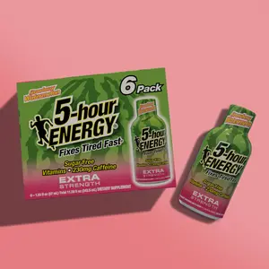 Strawberry Watermelon Flavor Extra Strength 5-hour ENERGY Shots Strawberry Watermelon Flavor Extra Strength 5-hour ENERGY Shots