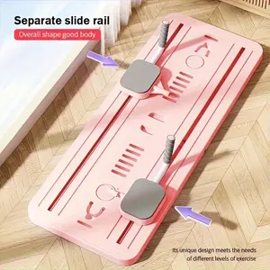 Multifunctional folding Pilates board for core, back, leg, and waist training - with resistance bands, non-slip mat, gym equipment, suitable for small spaces, home workouts, space-saving fitness board