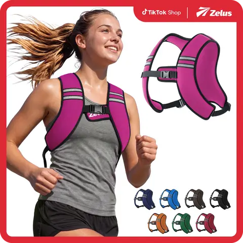 ZELUS Z-Fit Slim Walking Weighted Vests - 5/10/15lb,Washable Soft Iron Material with Reflective Stripes & Adjustable Straps for Men/Women: Motivational Walking,WeightTraining,Rucking|Fitness Challenge,Outdoorfun|#TikTokShopFallDealsForYou