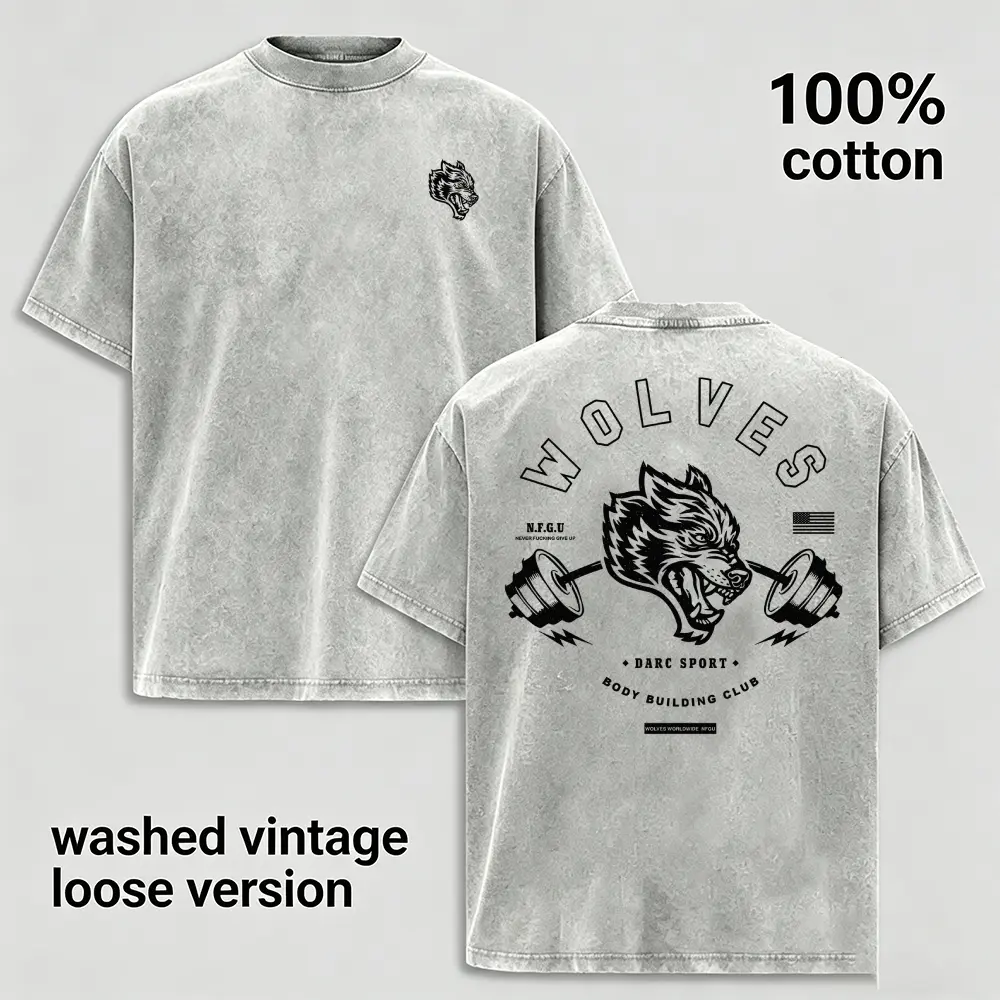 Men's Washed Pure Cotton T-Shirt