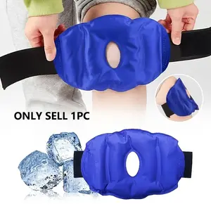 Knee Cold Therapy Pack Reusable Ice Bag Adjustable Flexible Gel Pad for Pain Relief, Knee Injury Recovery, Sports Injuries Treatment