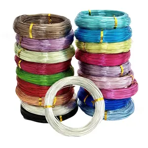 7 Rolls 1.0mm X 196.85 Inches Colorful Aluminum Craft Wire, Smooth Ends, Ideal for Art Projects and Creative Weaving, Decorative Metal Wire