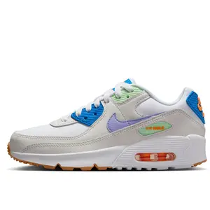 Youth Nike Air Max 90 LTR White/Purple Pulse-Phantom  (CD6864 128) (GS)