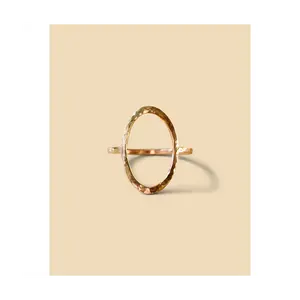 Oksana Hand-Forged 14kt Gold Filled Oval Ring