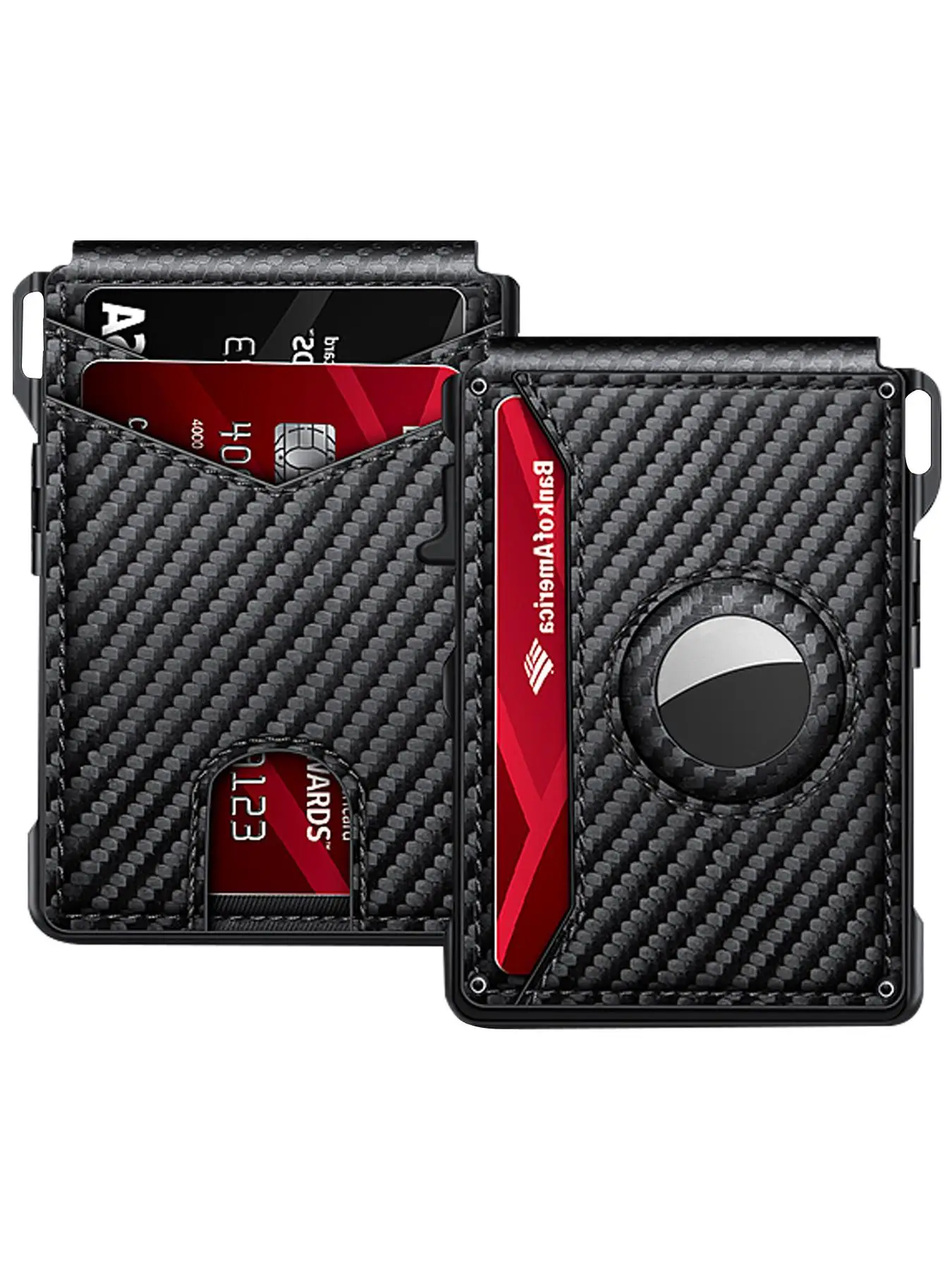 Men's Business Wallet with Card Slots, Casual Pu Leather Pop Up Money Clip Wallet Card Holder, Rfid Blocking for Daily Use (not Contain Airtag), Coupl