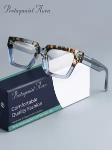 Protagonist Aura Anti Blue Light Glasses Tortoise Shell Square Style, Reduce Digital Eye Strain, Perfect for Work, Study And Gaming
