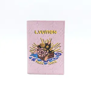 Pre-owned Louis Vuitton Coated Canvas Small Leather Goods Monogram Pink Passport Holder T10377991