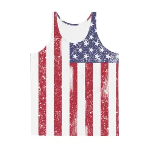 Men's American Flag Tank Top - Stylish Tank Design, Casual Wear, Versatile for Various Occasions