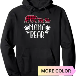 Mama Bear & Cubs Hoodie, Mother's Day Gift for Her, Crew Neck Shirt