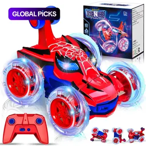 Remote Control Stunt Car with Lights, Remote Controlled Car, 360 Degree Flip 4wd RC Toy, Christmas Easter Birthday Gift, Includes Batteries Not Included #GLOBAL PICKS
