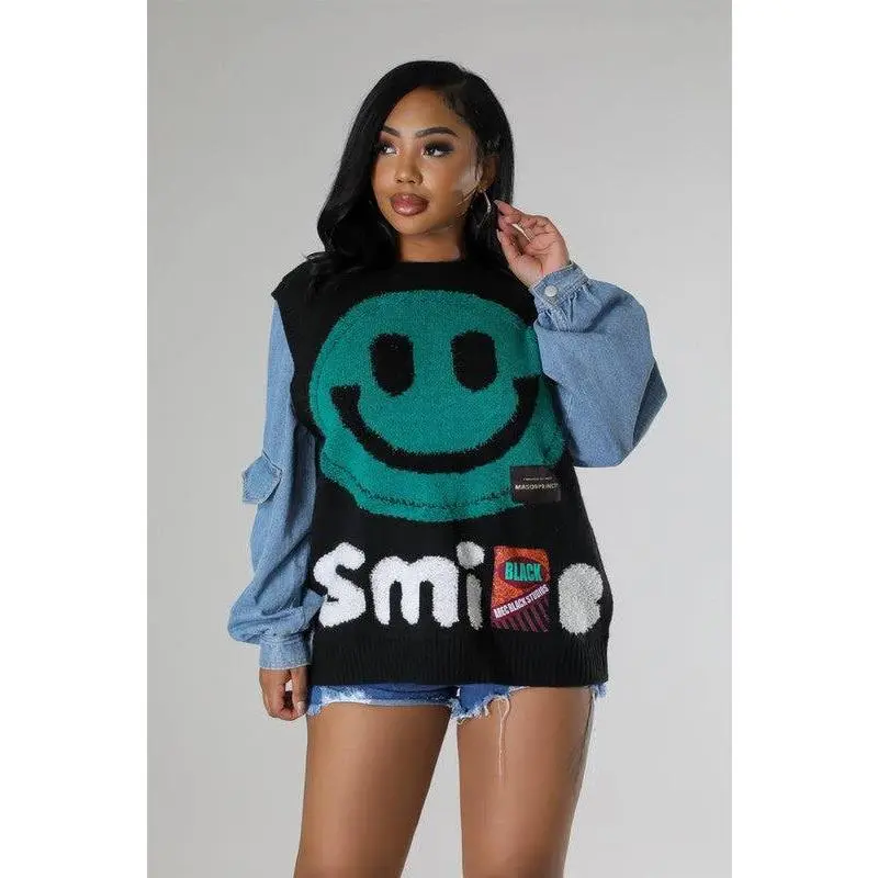 Smiley Face Sweater