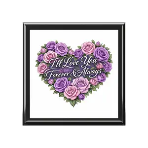 Jewelry Box — "I'll Love You Forever & Always" Floral Heart Keepsake