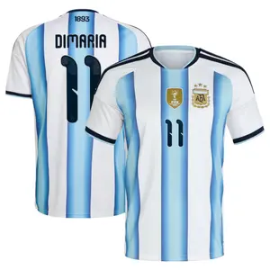 White And Blue Argentina Home Di Maria 11 Jersey 2026, Argentina White And Blue Di Maria Home Short Sleeve Soccer Shirt
