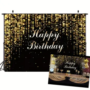 1Pcs and Bokeh Photography Background, Studio Prop for Adults Seniors Birthdays Abstract Banner Cake Photo Backdrop