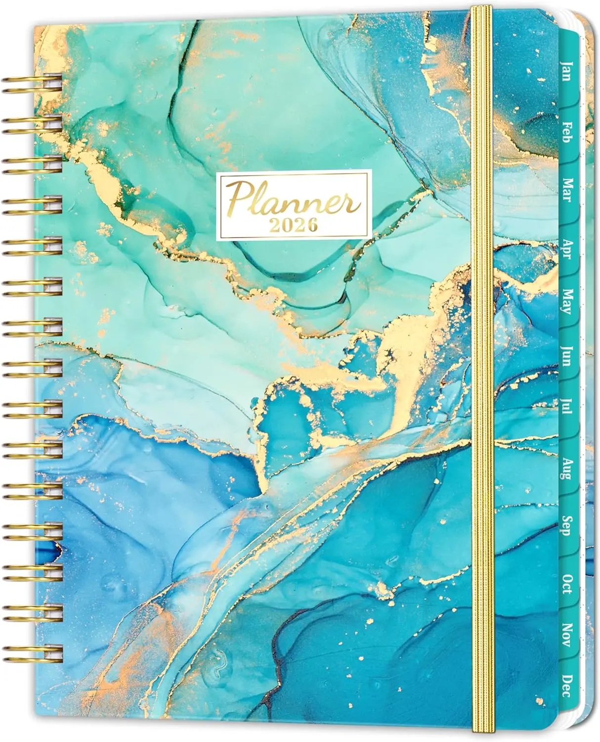 2026 Daily, Weekly & Monthly Planner – Hardcover Organizer with Tabs, 6.4" x 8.5", Designed for Productivity and Time Management