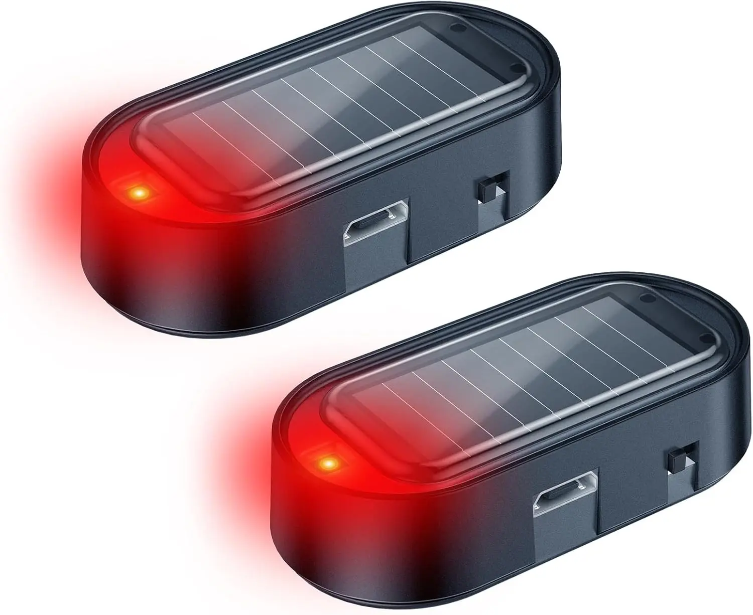 Car Fake Alarm Light, Smart Infrared Sensor Security Warning Light.No sound, only lights.