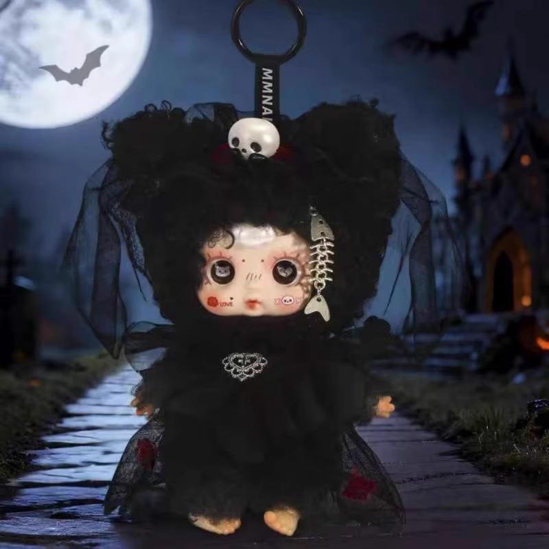 MMSUGER BABY Night Elf Party Halloween Series Blind Box Doll Trendy Play Doll Plush Bag Pendant Halloween Gift