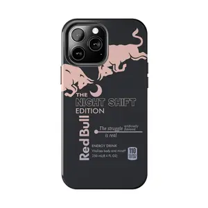 Red Bull Red Bull Energy Phone Case | Night Shift Edition  Compatible with iPhone 17 16 15Pro, 14, 13, 12, 11, 8, XR Mini, Pro Max, Plus & SAMSUNG GALAXY 21 S22 S23 S24 25 ULTRA PLUS Accessories Protection unisex