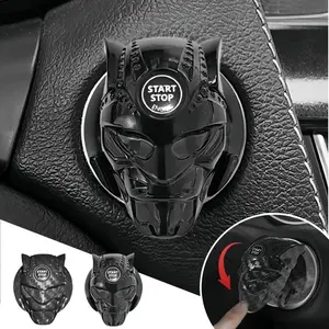 Universal Car One-Click Start Button Cover for Engine Ignition, Scratch-Resistant Switch Decor Protection, Car Interior Upgrade Accessory, Car Decorations, Car Stickers