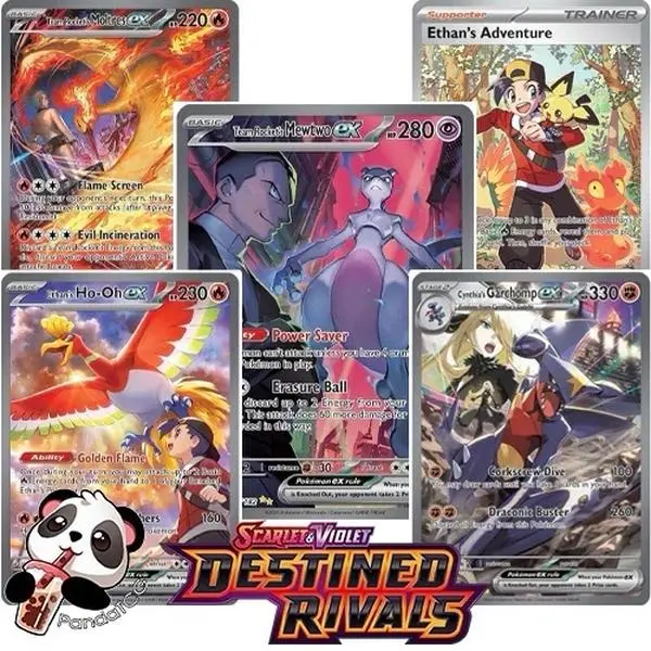 Destined Rivals Energy Break Booster Box - Pokemon Cards Featuring Various Energy Types and Cards