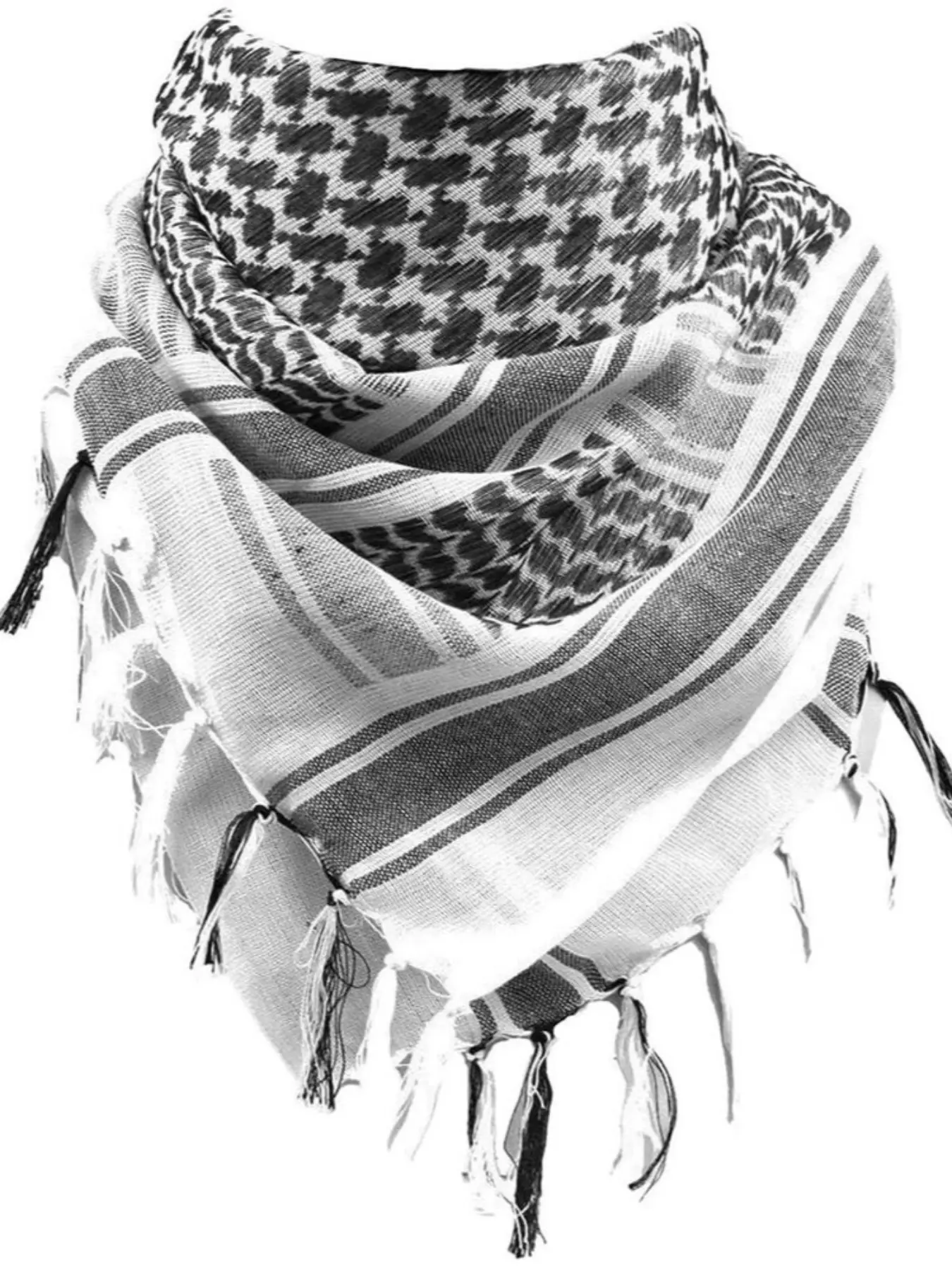 Unisex Tactical Desert Scarf Shawl, Arabic Design, Ideal for Motorcycle Use, Perfect for Shotgun Masks, 100x100cm Multi-Functional Gear