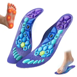 Lotosug Shock Absorbing Insoles for Men & Women, Plantar Fasciitis High Arch Support, 220+ lbs Capacity - Footwear Designer Parent Bedroom Shoe Comfort, Non-Slip Cushioning and All-Day Comfort