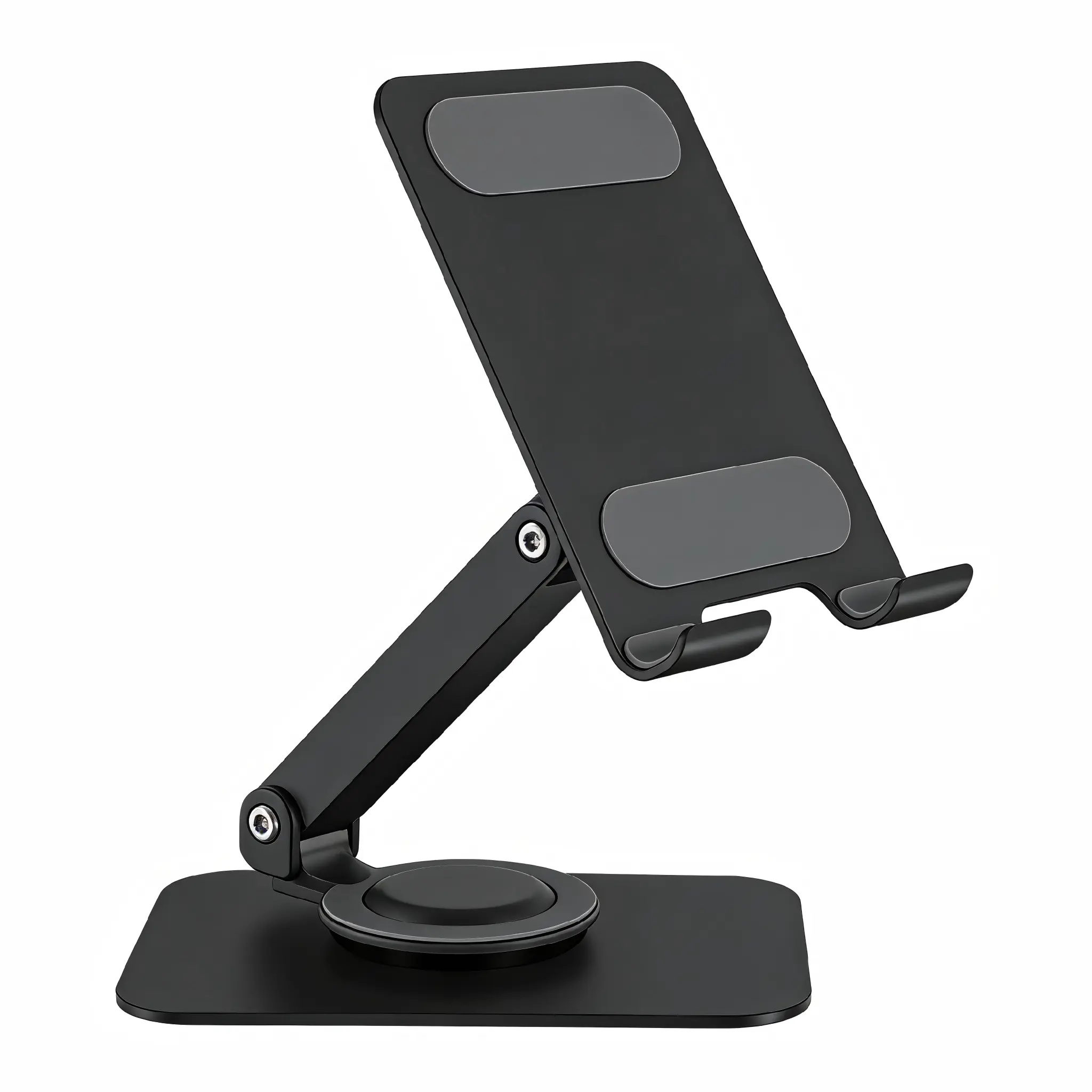 Folding Phone Stand, Angel Adjustable & Foldable Sturdy Phone Holder for Desk, Smartphone Accessories Compatible iPhone, iPad, Portable Monitor