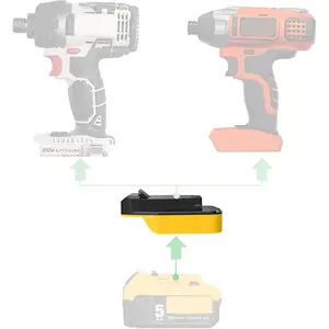 Adapter Run Tools# Fits Black+Decker & Fits Porter  20v MAX (Not Old 18v) Tools Compatible with  20v MAX Li-Ion - Adapter Only ( Version)