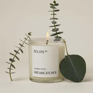 Dreamcatcher - Eucalyptus & Basil, Clean, Paraffin-Free Candle - Hand-Poured, Soy Wax blend