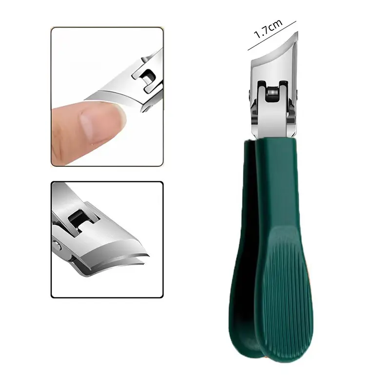 3-Piece Green Eagle Beak Nail Clipper Set – Thick Nail Clipper, Ingrown Toenail Lifter & Nail File | Heavy-Duty Pedicure Kit for Thick & Ingrown Nails, Stainless Steel Grooming Tools for Home or Travel