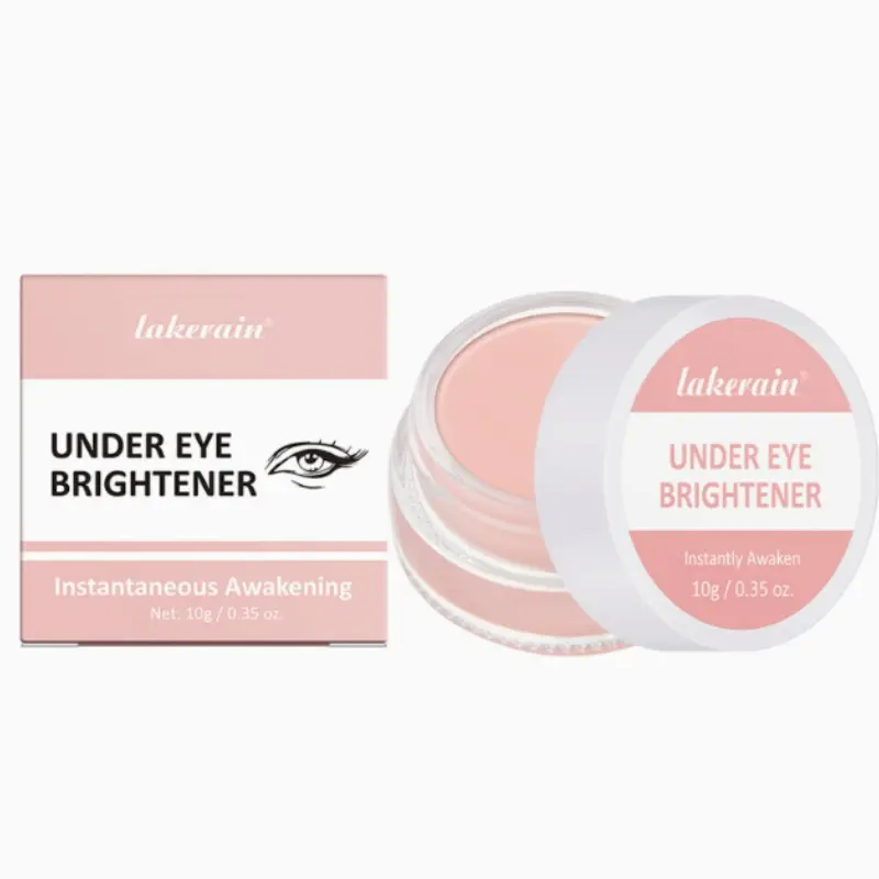 Hydrating Brightening Eye Care Set, 3 Pieces Moisturizing Eyeshadow & Concealer Brush Kit, Daily Makeup Essentials for Women & Men Balm