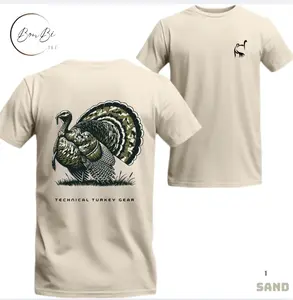 Vintage Turkey Hunting T-shirt/Hoodie – Strutting Wild Turkey Gobbler Back Graphic, Technical Turkey Gear Apparel for Turkey Hunters, Outdoor Spring Gobbler Hunting Lifestyle