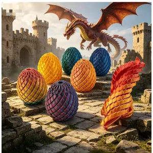 3D Print Decompression Dragon Egg Toy - Smooth Rotating stress relief toy ADHD Anxiety Relief Eco-Safe Finger Toy for Adults toy