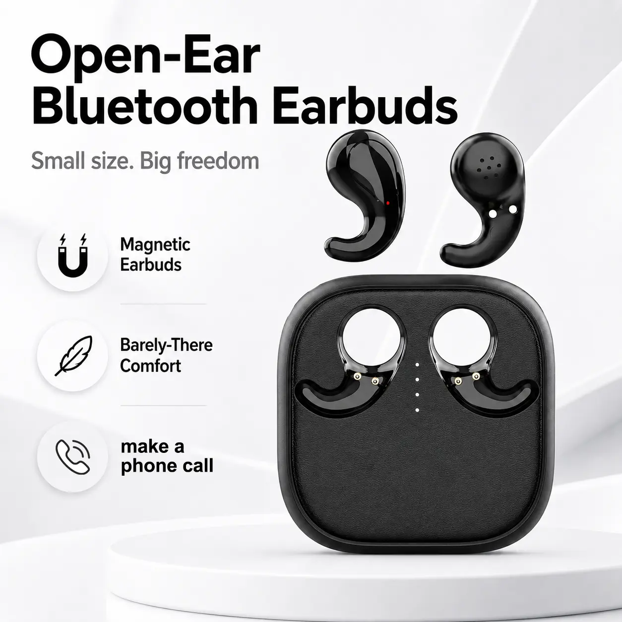 2026 Wireless Bluetooth Earbuds – Fast Charging, Long Playtime, Magnetic Charging Case, USB Type-C Earphones for Sports & Daily Use