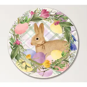 Courtside Market Easter Wreath Eggs  12x12 Circular Artboard