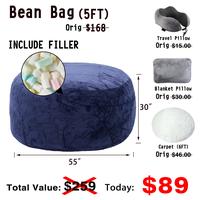 5FT Blue (Include Filler U-pillow Blanket Carpet)