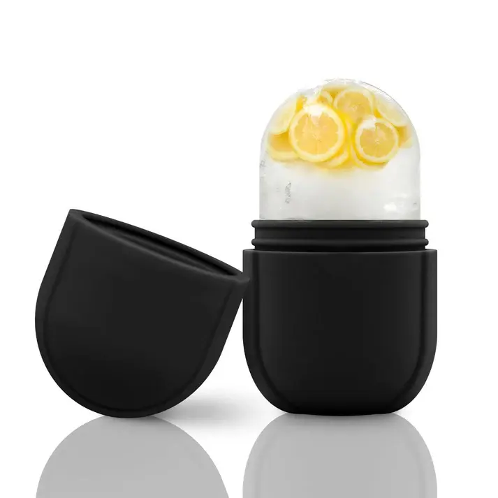 Contour Cube Ice Roller for Face - Facial Cleansing Tool for Adults with Dry Skin - Plastic and Silicone Skincare Moisturize