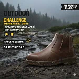 Steel Toe Work Shoes: Built for Maximum Protection, Puncture & Smash Proof, Perfect for Heavy Duty Jobs