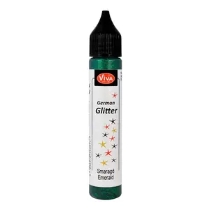 Viva Decor German Glitter, Synthetic Material, Green, 12 x 2.1 x 2.1 cm