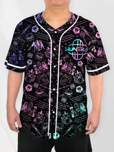 Men's Tiger Baseball Shirt, Sporty Long Sleeve Anime Top, Streetwear Gift Tee, Breathable Polyester Fabric, Comfortable and Durable