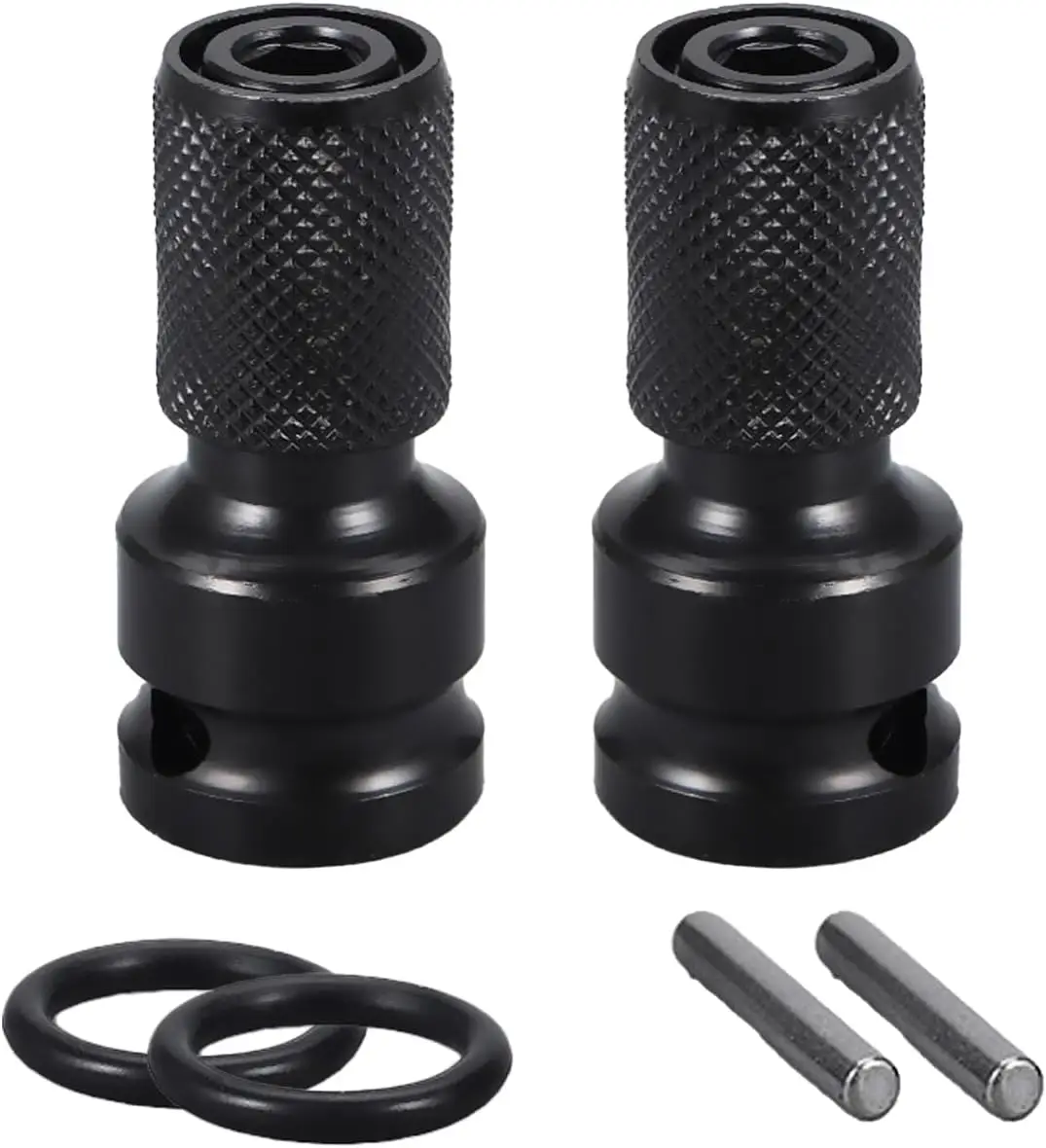 1/2 to 1/4 Socket Adapter Converter Impact Wrench Drill Bit Set Conversion Head for Driver Electric Screwdriver Chuck Adapter Hex Drive Accessories fo